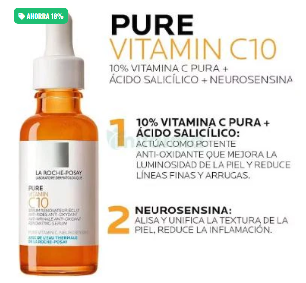 A ROCHE POSAY PURE VITAMIN C 10 SERUM